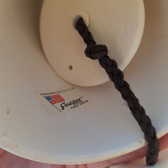 Vintage Sandstone Creations Arizona handpainted signed quail wildchime bell - Picture 7 of 8